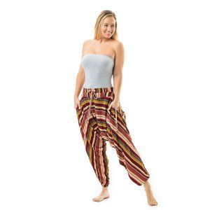 Red Stripe Buddha Pants